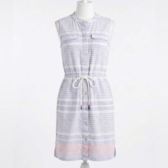 Vineyard Vines Dresses & Skirts - Vineyard Vines Light Blue and Coral Striped Dress Cottage Boat Summer Size Small